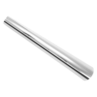 Patriot Exhaust® - Steel Megaphone Style Round Straight Cut Weld-On Chrome Exhaust Tip (2" Inlet, 4" Outlet, 24" Length)