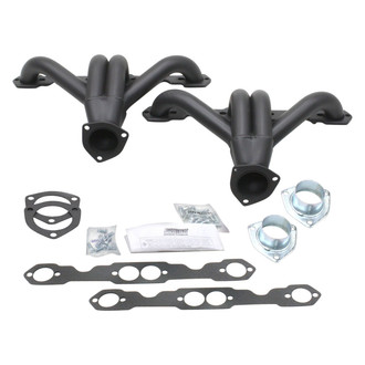Patriot Exhaust® - Steel Hi-Temp Black Coated Tight Tuck Street Rod Exhaust Headers