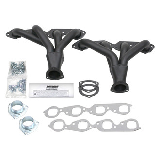 Patriot Exhaust® - Steel Hi-Temp Black Coated Tight Tuck Street Rod Exhaust Headers