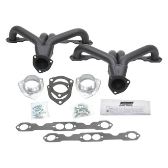 Patriot Exhaust® - Steel Hi-Temp Black Coated Tight Tuck Street Rod Exhaust Headers