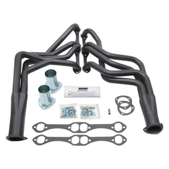 Patriot Exhaust® - Steel Hi-Temp Black Coated Long Tube Exhaust Headers