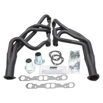Patriot Exhaust® - Tri-5 Steel Hi-Temp Black Coated Long Tube Exhaust Headers