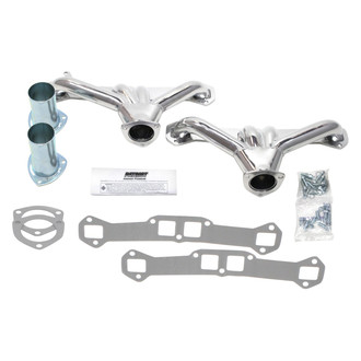 Patriot Exhaust® - Steel Metallic Ceramic Coated Tight Tuck Street Rod Exhaust Headers
