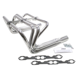 Patriot Exhaust® - Steel Metallic Ceramic Coated Long Tube Street Rod Sprint Car Style Exhaust Headers
