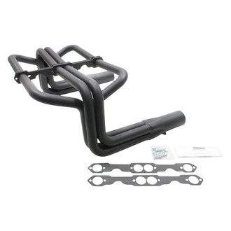 Patriot Exhaust® - Hi-Boy Sprint Style Hi-Temp Black Coated Roadster Exhaust Headers