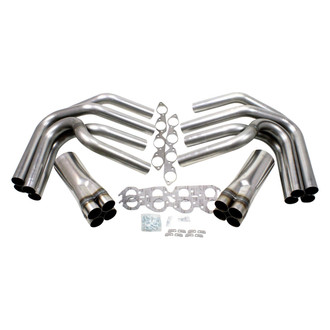 Patriot Exhaust® - Race Style Exhaust Header Weld-Up Kit with Slip on Collectors