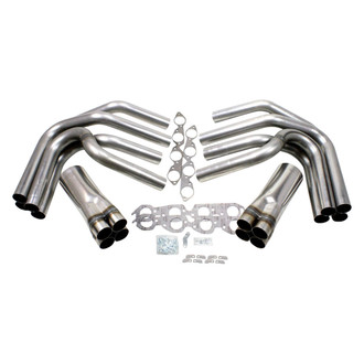 Patriot Exhaust® - Race Style Exhaust Header Weld-Up Kit with Slip on Collectors