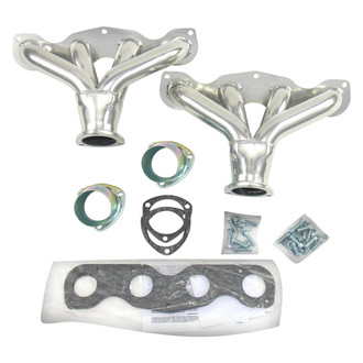 Patriot Exhaust® - Metallic Ceramic Coated Tight Tuck Street Rod Exhaust Headers