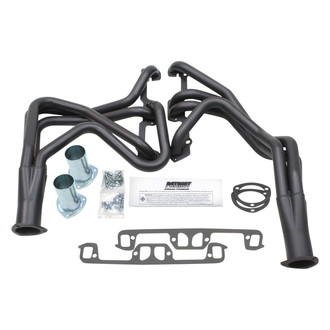 Patriot Exhaust® - Steel Hi-Temp Black Coated Long Tube Exhaust Headers