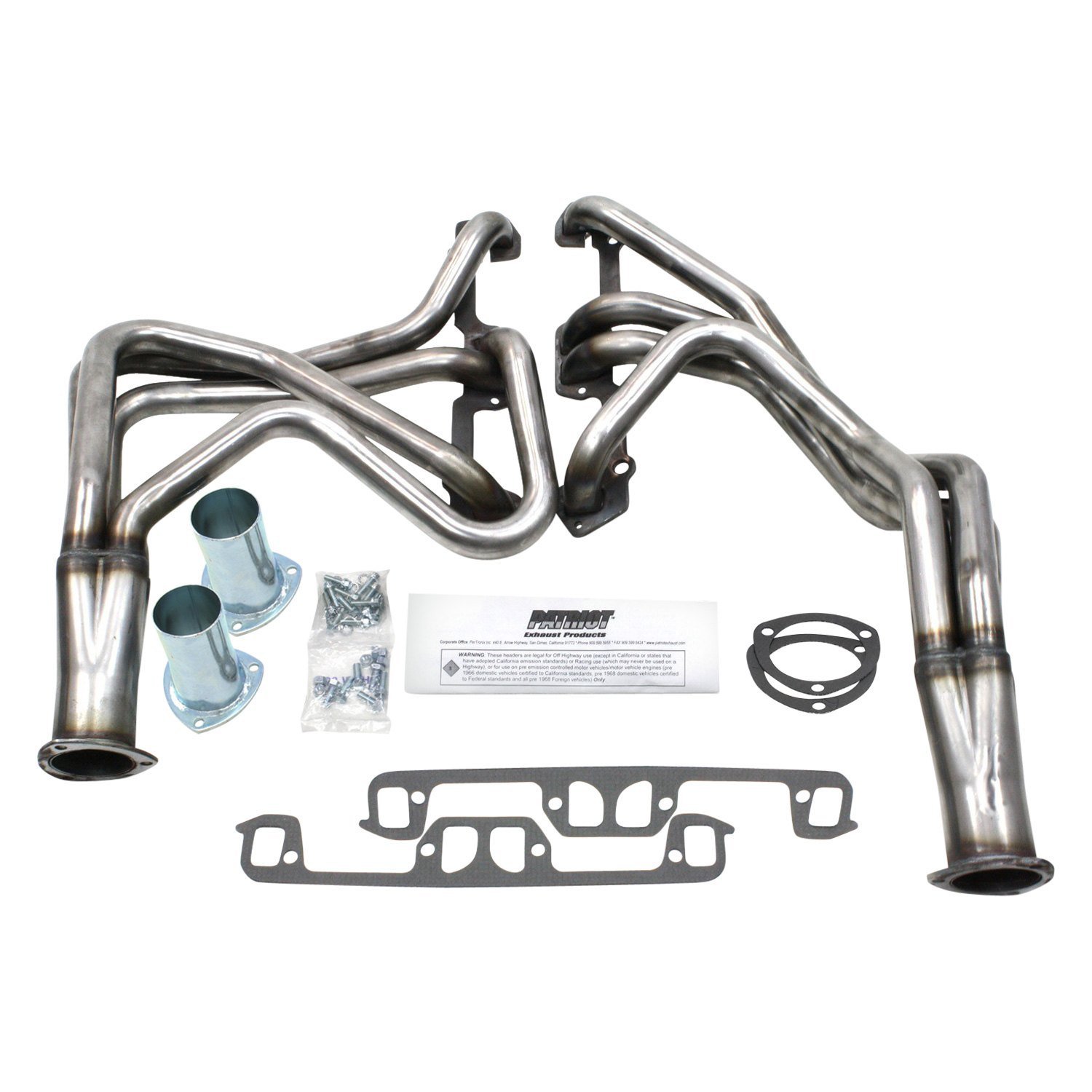 Patriot Exhaust® - Dodge Aspen 5.2L / 5.9L 1976 Steel Long Tube Exhaust ...