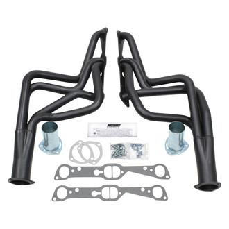 Patriot Exhaust® - Steel Hi-Temp Black Coated Long Tube Exhaust Headers