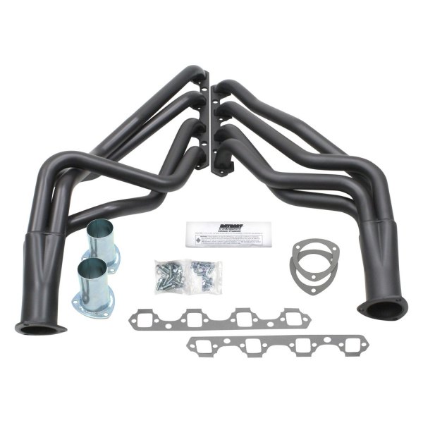 Patriot Exhaust® H8403-B - Steel Hi-Temp Black Coated Long Tube Exhaust ...