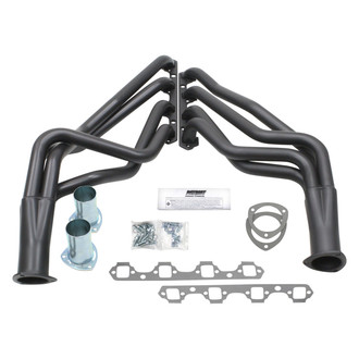 Patriot Exhaust® - Steel Hi-Temp Black Coated Long Tube Exhaust Headers