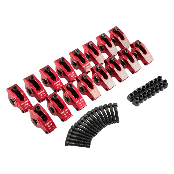 PCE® - Roller Red Anodized Rocker Arm Set 