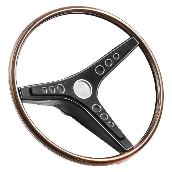 PCE® - 3-Spoke Deluxe Black Steering Wheel