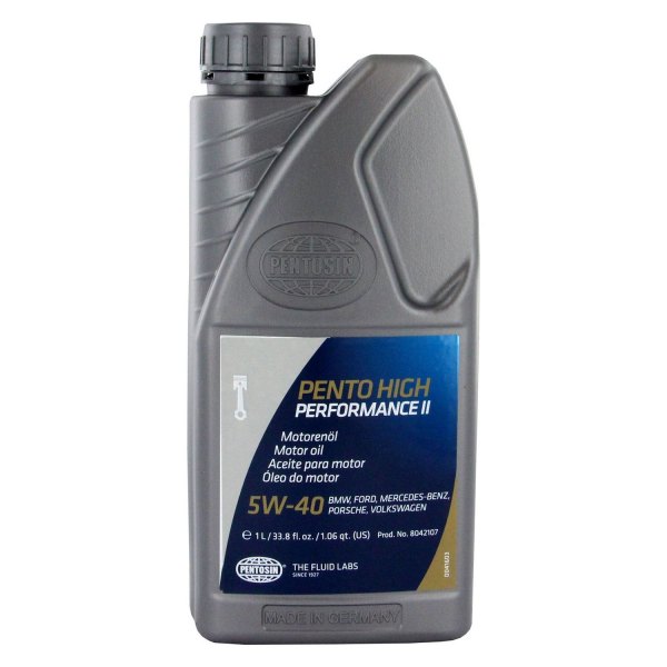Pentosin® - Pento Hight Performance II SAE 5W-40 Full Synthetic Motor Oil, 1 Liter (1.06 Quarts)
