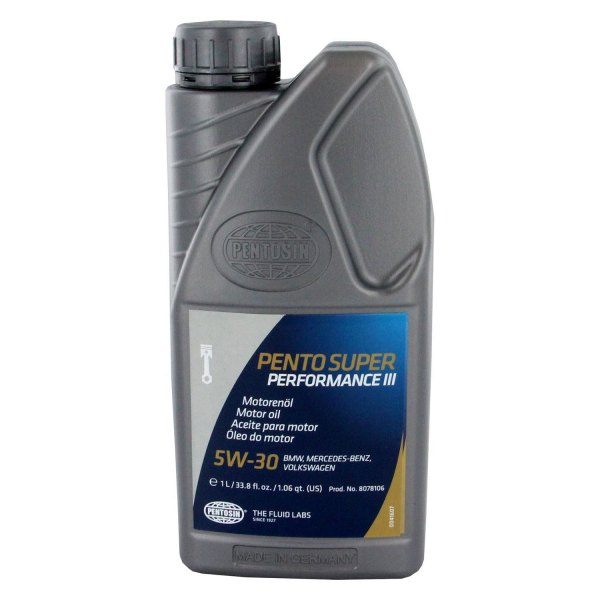 Pentosin® - Super Performance III SAE 5W-30 Synthetic Motor Oil, 1 Liter (1.06 Quarts)