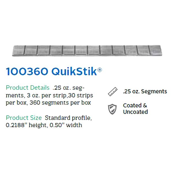 Perfect Equipment® - QuikStik™ Standard Profile Wheel Weights