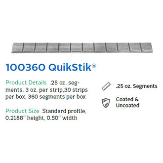 Perfect Equipment® - QuikStik™ Standard Profile Wheel Weights
