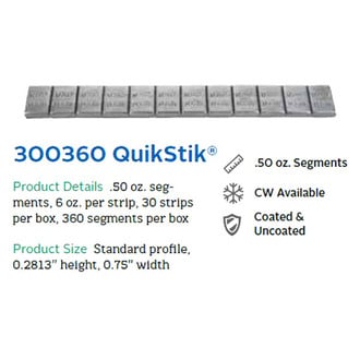Perfect Equipment® - QuikStik™ Standard Profile Wheel Weights