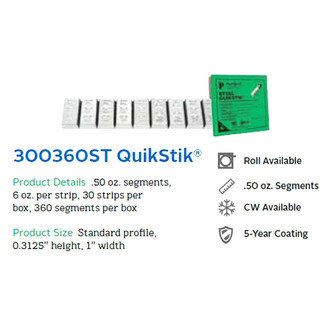 Perfect Equipment® - QuikStik™ Low Profile Wheel Weights