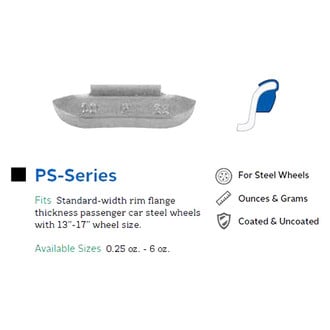 Perfect Equipment® - PZ-Series Wheel Weights