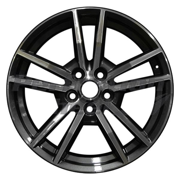 Perfection Wheel® - 18 x 8 Double 5-Spoke Dark Charcoal Machined Alloy Factory Wheel (Refinished)