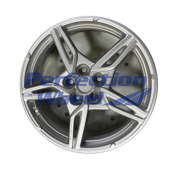 Perfection Wheel® - 20 x 11 Double 5-Spoke Bright Sparkle Silver Full Face PIB Alloy Factory Wheel (Refinished)