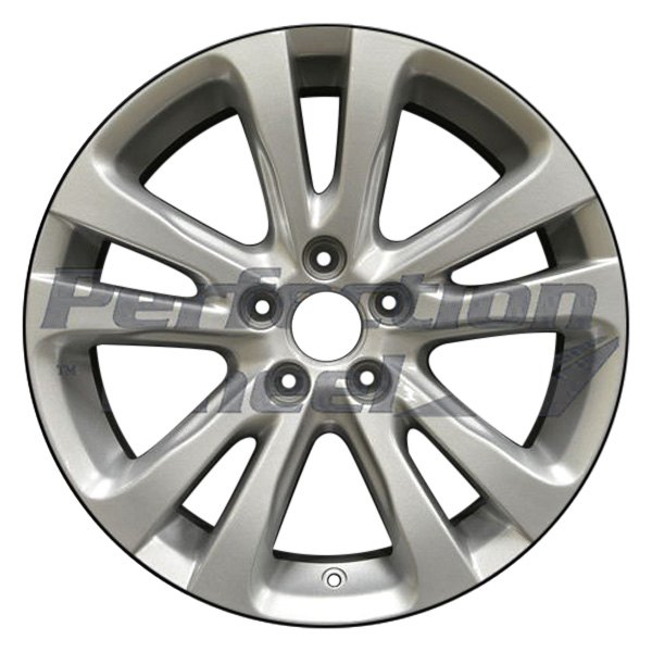 Perfection Wheel® - 17 x 7.5 5 V-Spoke Sparkle Silver Full Face Alloy Factory Wheel (Refinished)