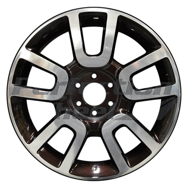 Perfection Wheel® - 22 x 9 5 V-Spoke Dark Violet Pearl Metallic Polished Alloy Factory Wheel (Refinished)
