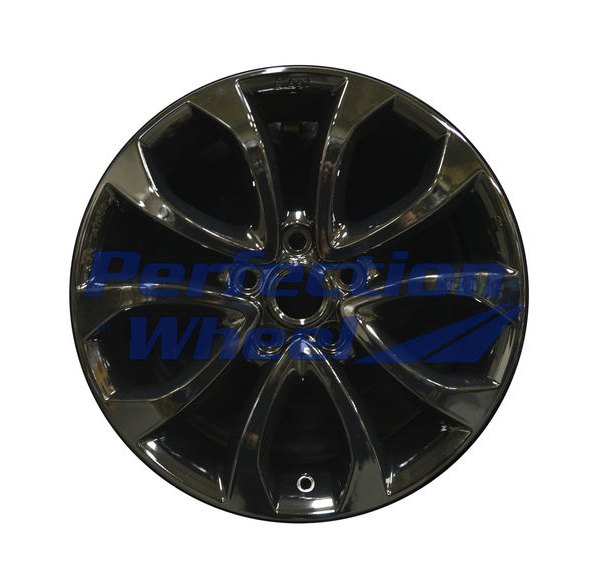 Perfection Wheel® - 17 x 7 5 V-Spoke Gloss Black Full Face Alloy Factory Wheel (Refinished)