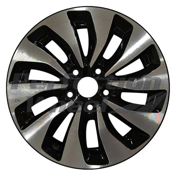 Perfection Wheel® - 17 x 7.5 10 Spiral-Spoke Black Machined Alloy Factory Wheel (Refinished)