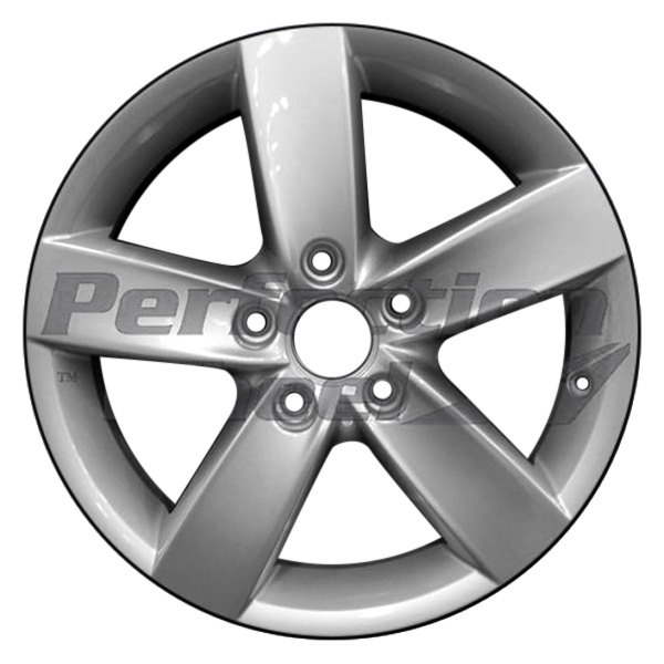 Perfection Wheel® - 16 x 6.5 5-Spoke Fine Bright Silver Full Face Alloy Factory Wheel (Refinished)
