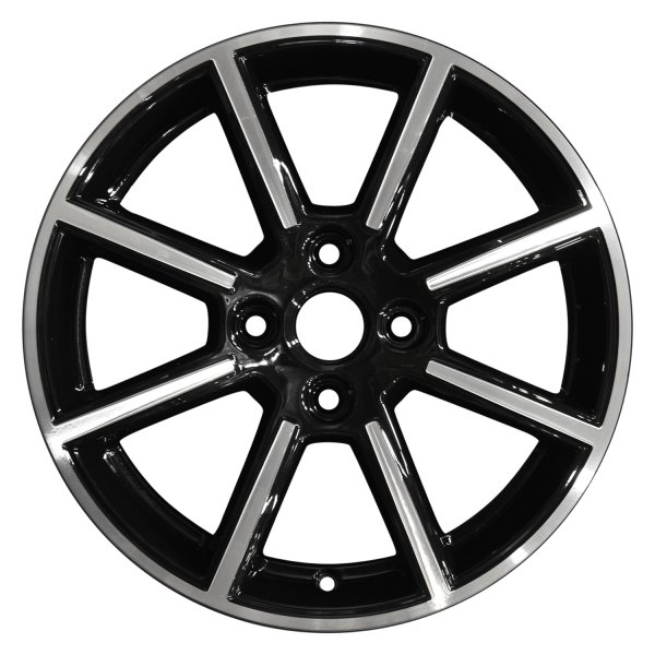 Perfection Wheel® - 16 x 6.5 8 I-Spoke Black Machined Bright Alloy Factory Wheel (Refinished)