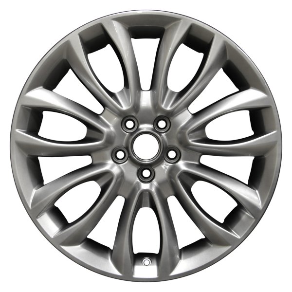 Perfection Wheel® - 19 x 8 7 V-Spoke Hyper Medium Silver Full Face Alloy Factory Wheel (Refinished)