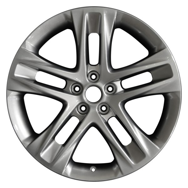 Perfection Wheel® - 19 x 8.5 Double 5-Spoke Hyper Medium Silver Full Face Alloy Factory Wheel (Refinished)