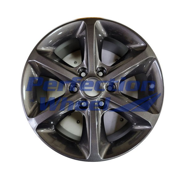 Perfection Wheel® - 18 x 8.5 6 I-Spoke Black Base Dark Metallic Charcoal Full Face Alloy Factory Wheel (Refinished)