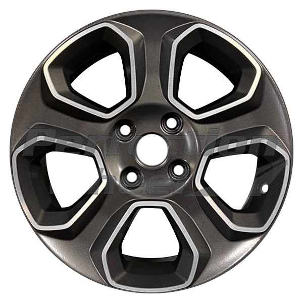 Perfection Wheel® - 16 x 6.5 5-Slot Dark Charcoal Machine Matte Clear POD Alloy Factory Wheel (Refinished)