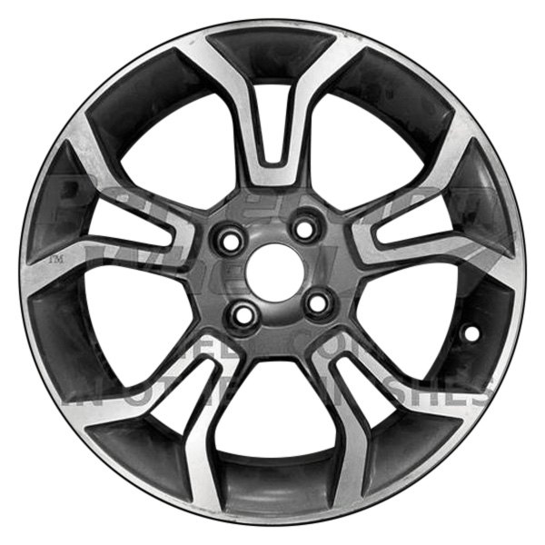 Perfection Wheel® - 17 x 7 5 Y-Spoke Carbon Gray Machined Matte Clear Alloy Factory Wheel (Refinished)