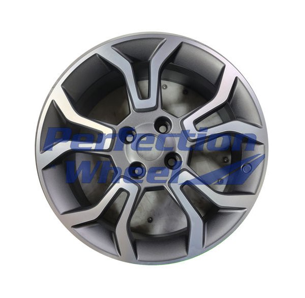 Perfection Wheel® - 17 x 7 5 Y-Spoke Medium Charcoal Black Base Machine Matte Clear PIB Alloy Factory Wheel (Refinished)