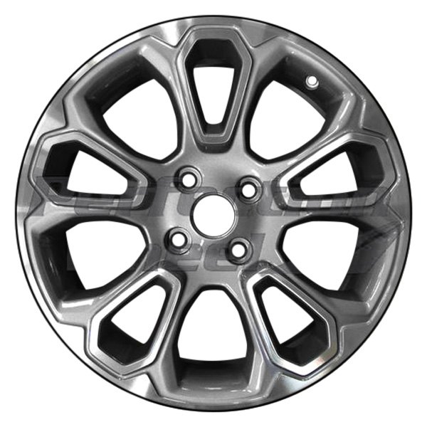 Perfection Wheel® - 17 x 7 10-Slot Medium Charcoal Machined Alloy Factory Wheel (Refinished)