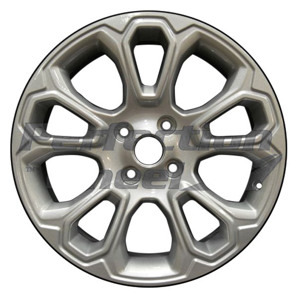 Perfection Wheel® - 17 x 7 10-Slot Sparkle Silver Full Face Alloy Factory Wheel (Refinished)
