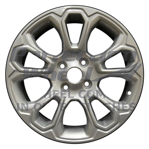 Perfection Wheel® - 17 x 7 10-Slot Light Metallic Charcoal Machined Alloy Factory Wheel (Refinished)