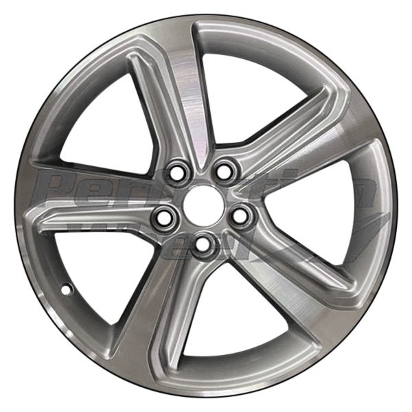 Perfection Wheel® - 18 x 8 5-Spoke Smoked Silver Machined Alloy Factory Wheel (Refinished)