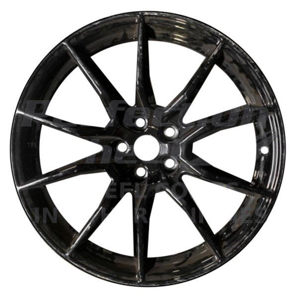 Perfection Wheel® - 19 x 10.5 5 V-Spoke Gloss Black Full Face PIB Alloy Factory Wheel (Refinished)