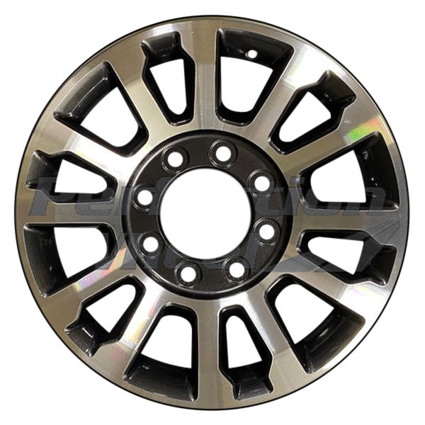 Perfection Wheel® - 18 x 8 12-Spoke Dark Metallic Charcoal Machined Alloy Factory Wheel (Refinished)