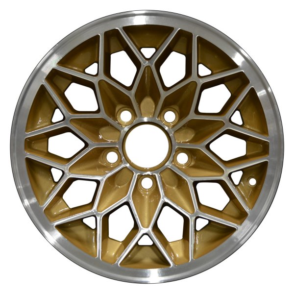 Perfection Wheel® - 15 x 7 10 Spider-Spoke Gold Machined Alloy Factory Wheel (Refinished)