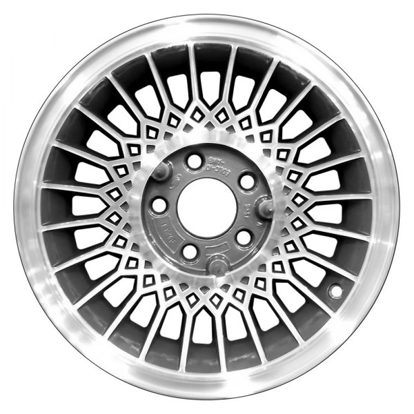 Perfection Wheel® - 15 x 6 24 I-Spoke Medium Metallic Charcoal Machined Alloy Factory Wheel (Refinished)