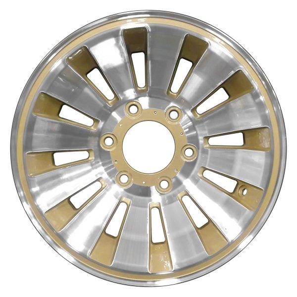 Perfection Wheel® - 15 x 7 12-Slot Sparkle Gold Machined Alloy Factory Wheel (Refinished)
