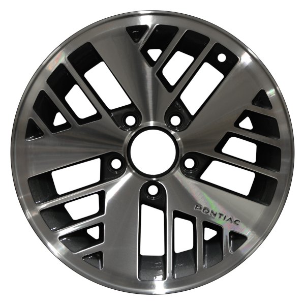 Perfection Wheel® - 15 x 7 20-Slot Blueish Metallic Charcoal Machined Alloy Factory Wheel (Refinished)